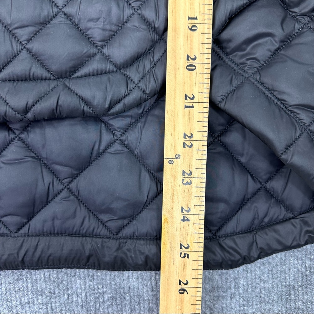 Athleta Whisper Featherless Coat Jacket Womens MP Black Quilted Parka Zip Up - Picture 13 of 17